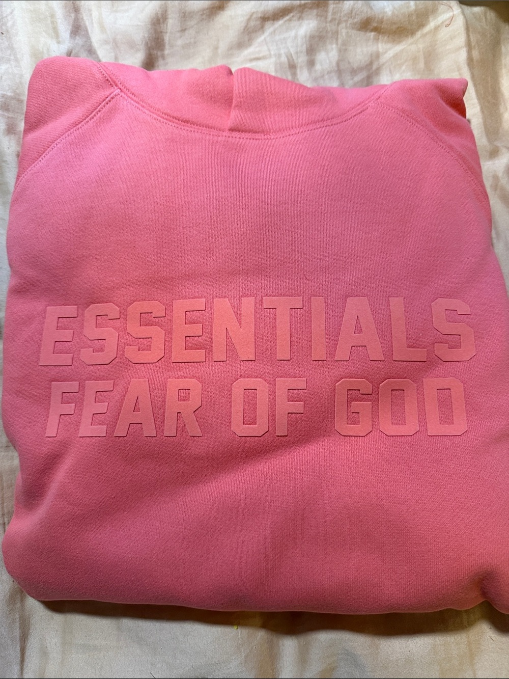 Essentials FEAR OF GOD Pink Logo Sweatshirt